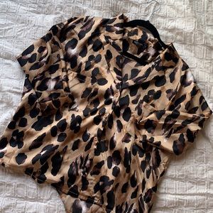Leopard Print Blouse